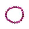 Luckacco Natural Tiger Eye Stone Beads Bracelet 4/6/8/10/12mm Gorgeous Rose Red Tiger Eye Bracelets for Men Women Bracelets Buddha