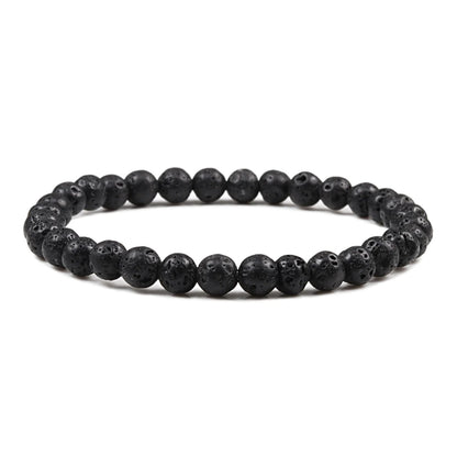 Luckacco 10mm Tiger Eye Natural Stone Beads Bracelet 3 Size Buddha Lava Round Beads Elasticity Rope Bracelets for Men Yoga Handmade Jewel