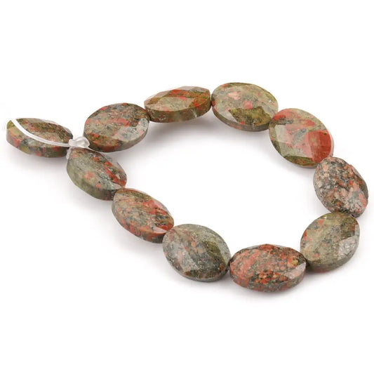 Luckacco Natural Faceted Turquoises Agates Jades Snakeskin Jaspers Stone Oval Round Shape Bead For Jewelry Making DIY Bracelet Accessorie