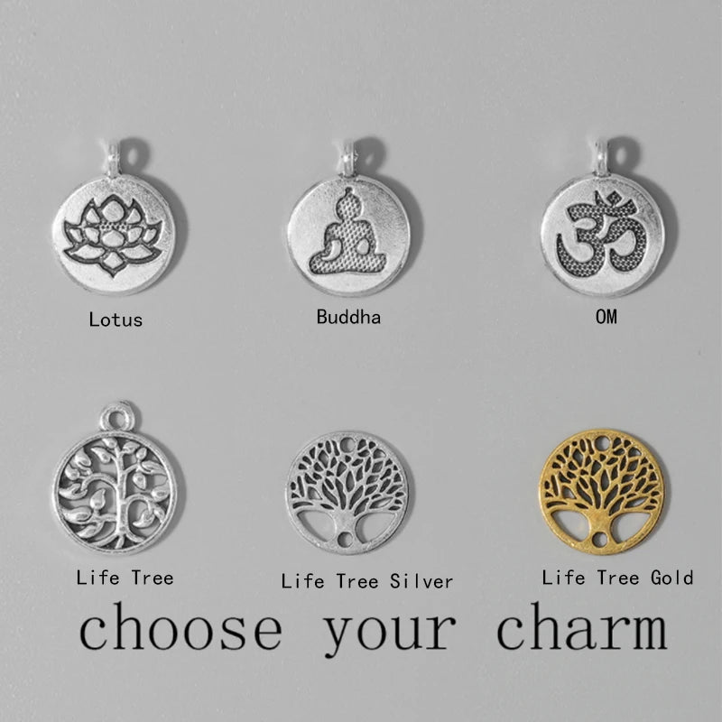 luckacco 108 8mm aquamarine beaded elastic cord wrap mala bracelet meditation yoga healing jewelry women charm rosary lotus bangle