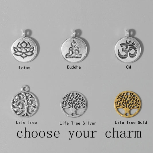 Luckacco 108 8mm Aquamarine Beaded Elastic Cord Wrap Mala Bracelet Meditation Yoga Healing Jewelry Women Charm Rosary Lotus Bangle