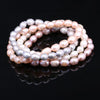 Luckacco Natural Baroque Pearl Bracelets White/Gray Freshwater Pearl Jewelry Gifts For Women Fashion Bracelets 7-8mm