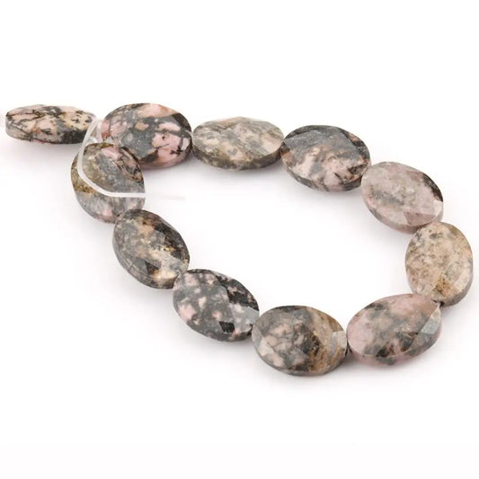 Luckacco Natural Faceted Turquoises Agates Jades Snakeskin Jaspers Stone Oval Round Shape Bead For Jewelry Making DIY Bracelet Accessorie