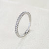 Luckacco Emmaya New Arrival Shiny Thin Ring With Tiny And Cute AAA Zirconia Three Colors Choice For Female Modern Style Party Fine Gift