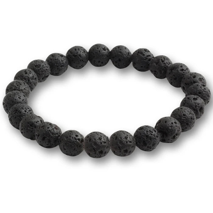 luckacco 10mm tiger eye natural stone beads bracelet 3 size buddha lava round beads elasticity rope bracelets for men yoga handmade jewel