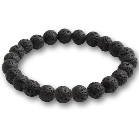 Luckacco 10mm Tiger Eye Natural Stone Beads Bracelet 3 Size Buddha Lava Round Beads Elasticity Rope Bracelets for Men Yoga Handmade Jewel