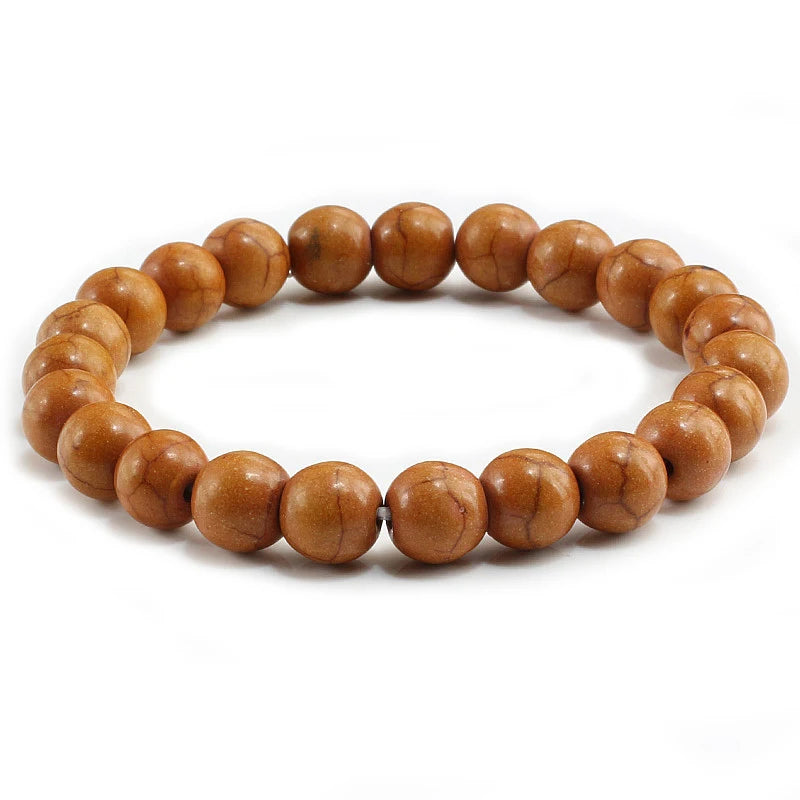 luckacco high quality blue white green red natural stone bracelet homme femme charms 8mm men strand beads yoga bracelets women