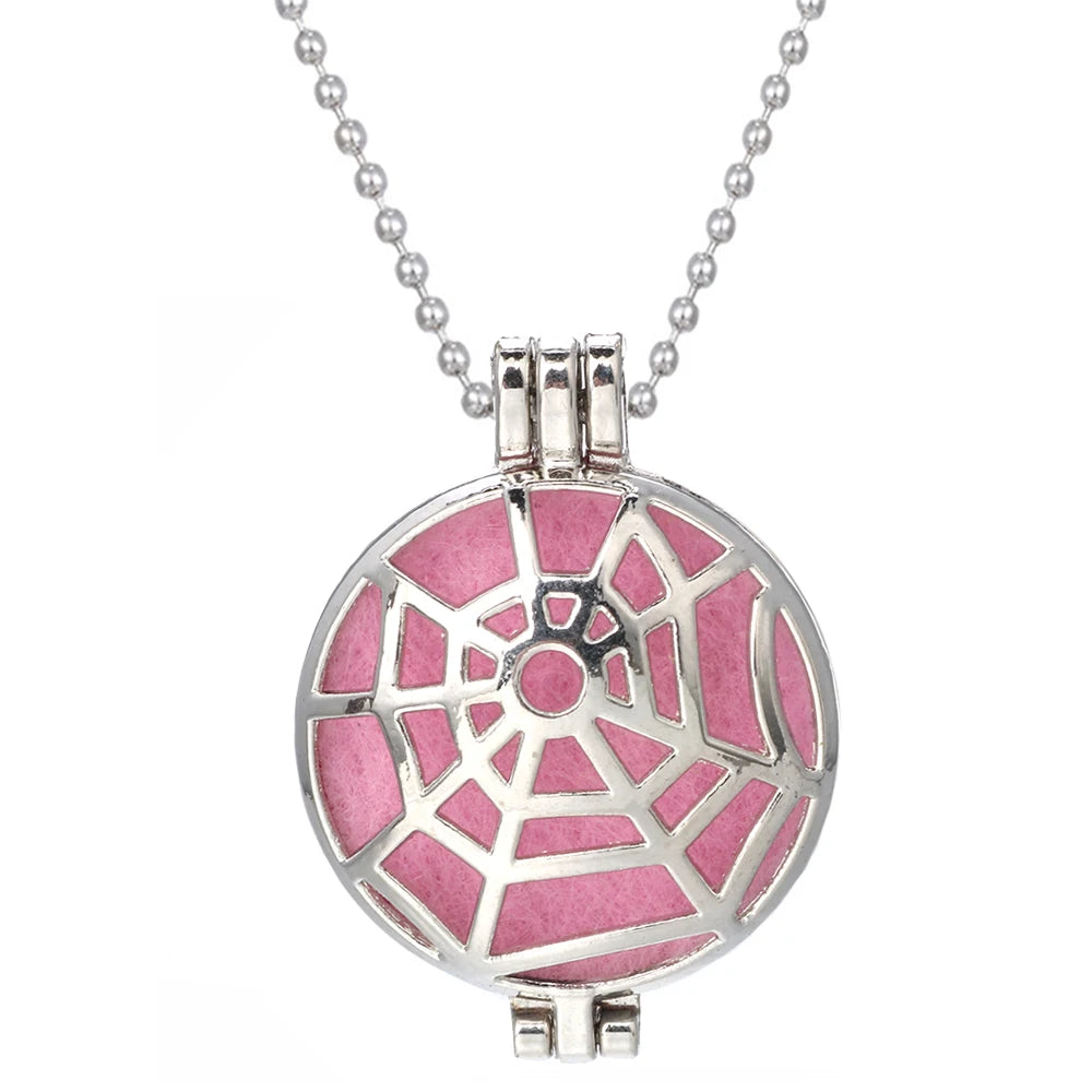 luckacco aromatherapy necklace tree of life diffuser jewelry vintage open locket pendant essential oil perfume aroma diffuser necklace