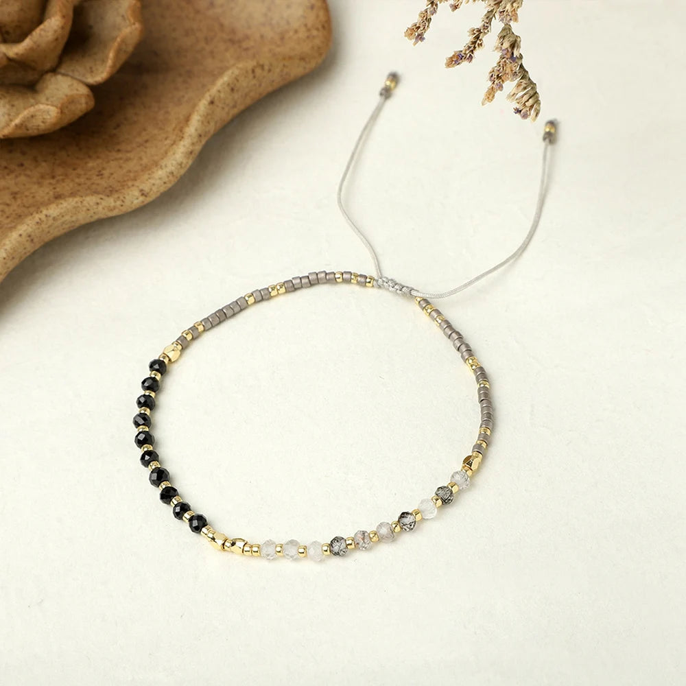 luckacco shinus miyuki beaded bracelet gift seed bead simple bracelets for women pulseras 2022 jewelry adjustable natural stone armband