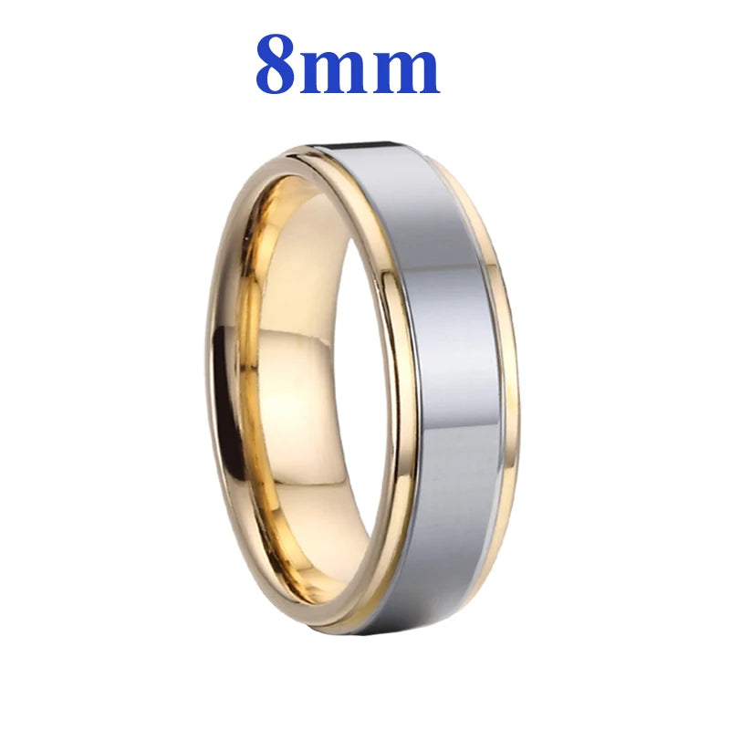 luckacco usa size 5 to 15 western titanium fashion jewelry couple wedding rings for men and women alliance love marriage finger ring