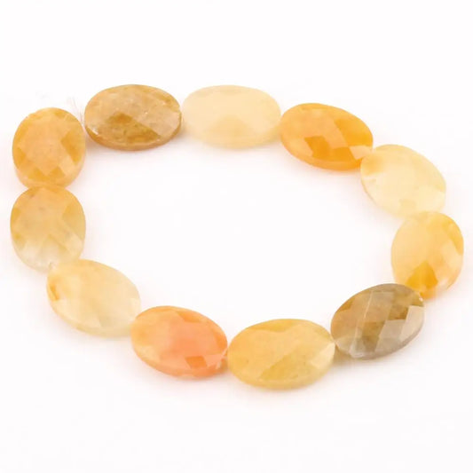 Luckacco Natural Faceted Turquoises Agates Jades Snakeskin Jaspers Stone Oval Round Shape Bead For Jewelry Making DIY Bracelet Accessorie
