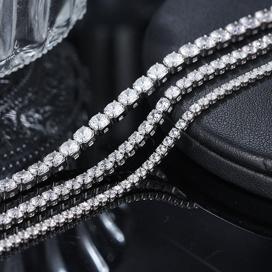 925 Sterling Silver Tennis Bracelet Single Row Cubic Zirconia CZ Stone bracelet Luxury Jewelry Gift for Women