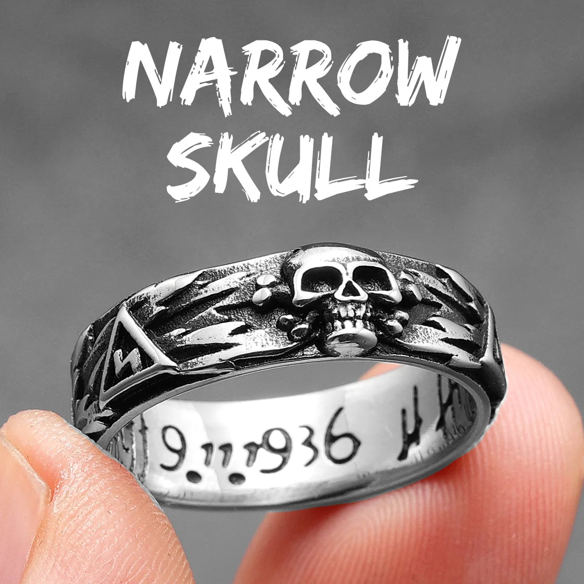 luckacco domineering skull devil men rings stainless steel women jewelry retro punk new in rock gothic fashion accessories gift