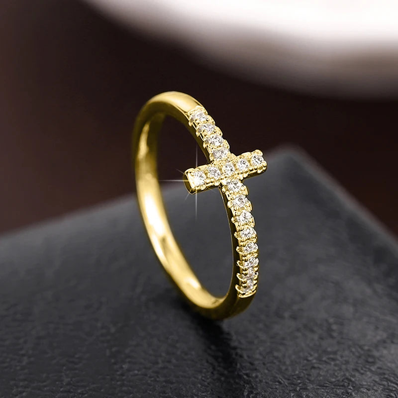luckacco daily picks geometric shaped women rings with marquise cubic zirconia exquisite female accessories for wedding party fashion jewelry