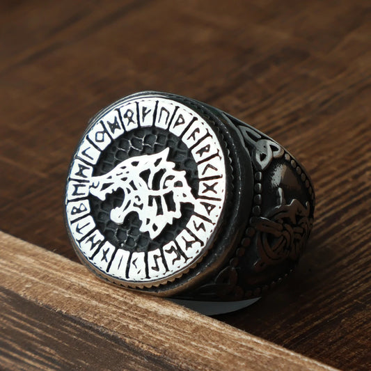 Luckacco Unique Viking Bear Claw Ring For Men Vintage Stainless Steel Odin Viking Celtic Ring Punk Motorcyclist Biker Jewelry