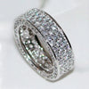 Luckacco daily picks Luxury Silver Color Cubic Zirconia Rings for Women Simple Design Fashion Versatile Wedding Engagement Party Lady Jewelry