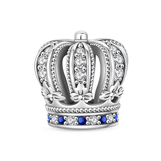 Luckacco Crown Charms Skull Bead Original 925 Sterling Silver Inlaid Zirconium Pendants Fit Bracelet Necklace Jewelry Lover Gift