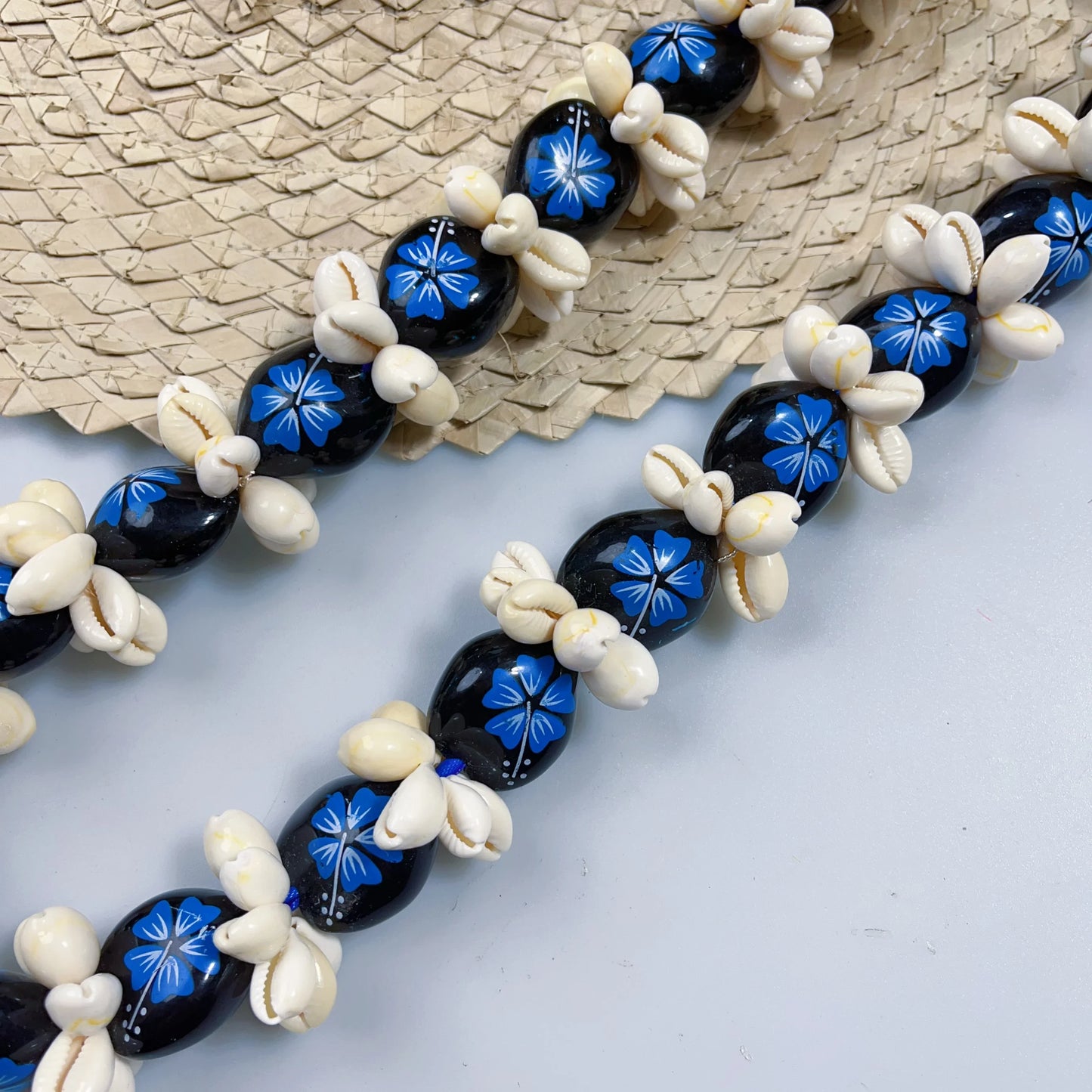 luckacco 2025 new desing acrylic kukui  necklace  customize pattern woman fashion jewelry for graduation wedding birthday luau party