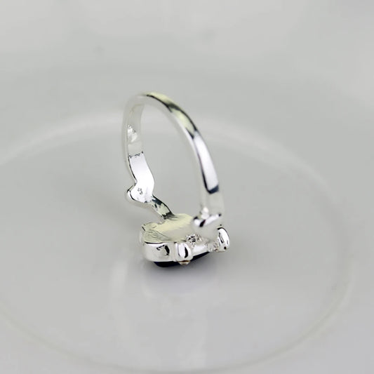 Luckacco 1 Pc The Vampire Diaries Rings Elena Gilbert Daylight Rings Vintage Crystal Ring With Blue Lapis FashionJewelry Movies Cosplay