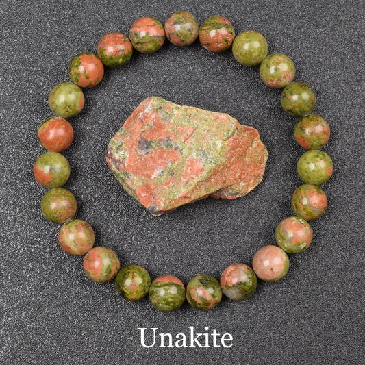 Luckacco Natural Dragon Blood Stone Bracelet Made of Real Natural Stones Beads Bracelets Gems Jewelry Women Men Genuine Bloodstone Jasper