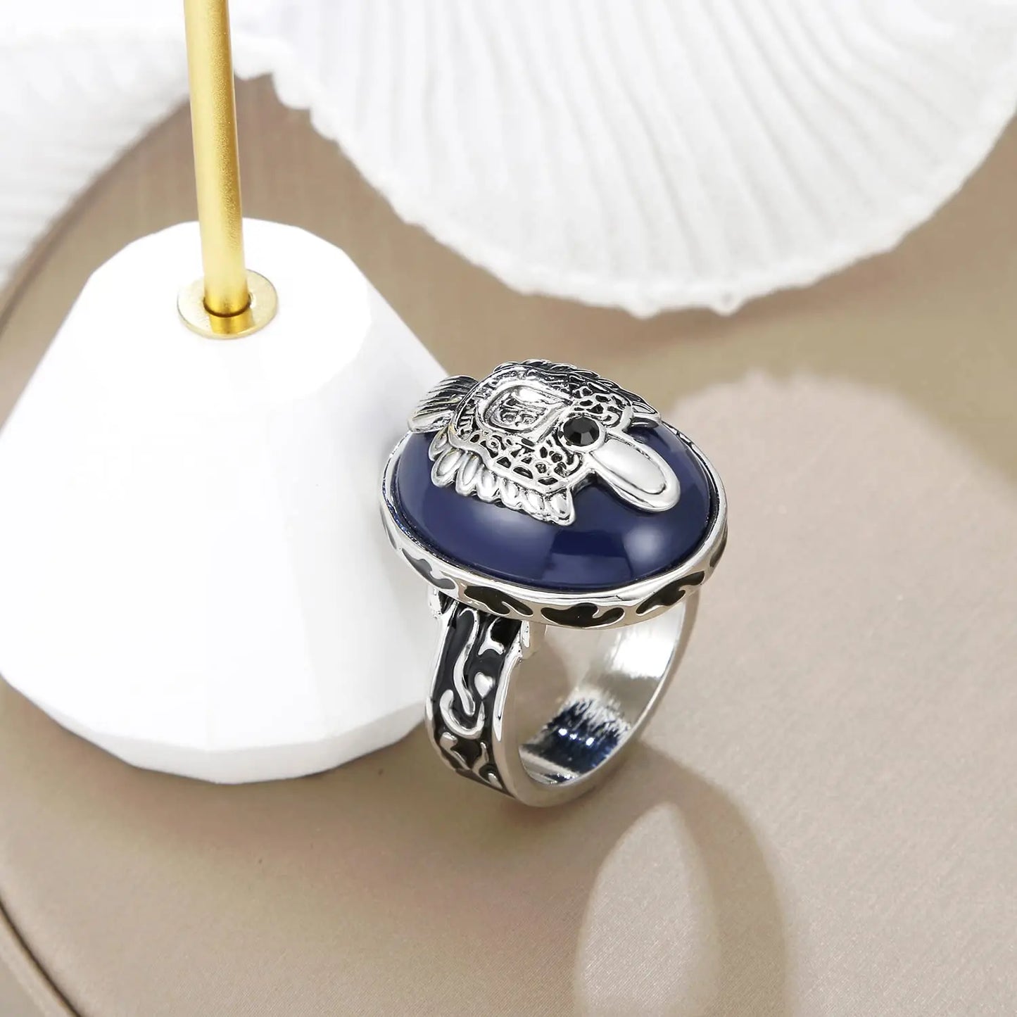 luckacco the vampire diaries ring sticker jewelry set vintage damon stefan salvatore sun family vampire diaries crest rings