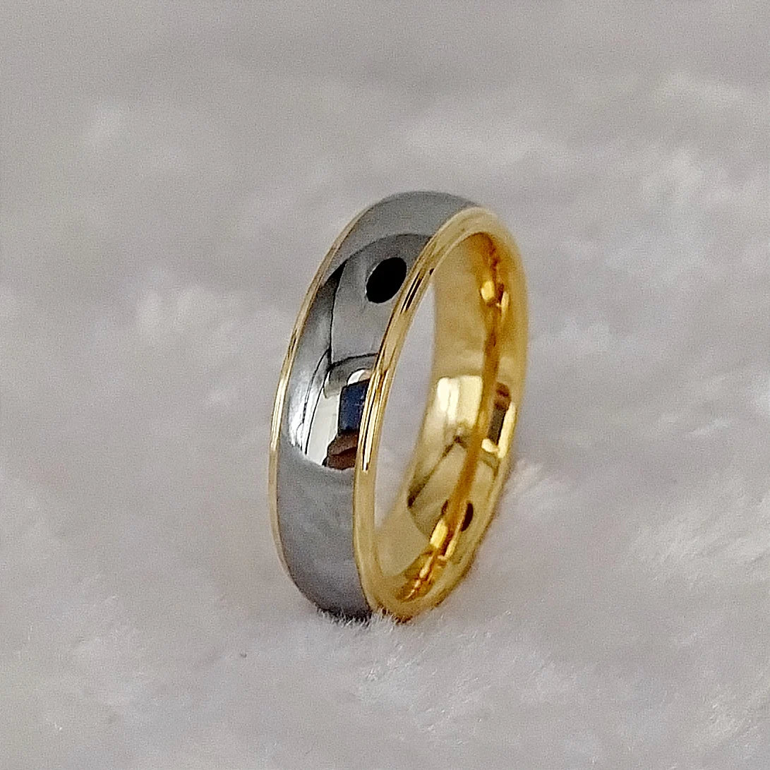 luckacco men's damascus ring tungsten fashion jewelry unique high quality handmade wedding bands couples rings for men male boys