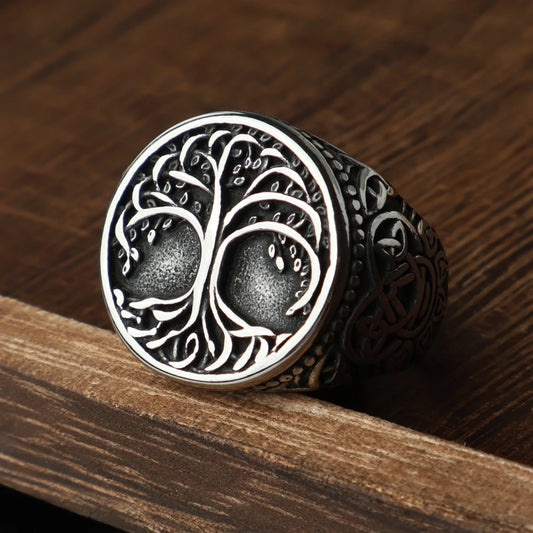Luckacco Unique Viking Bear Claw Ring For Men Vintage Stainless Steel Odin Viking Celtic Ring Punk Motorcyclist Biker Jewelry