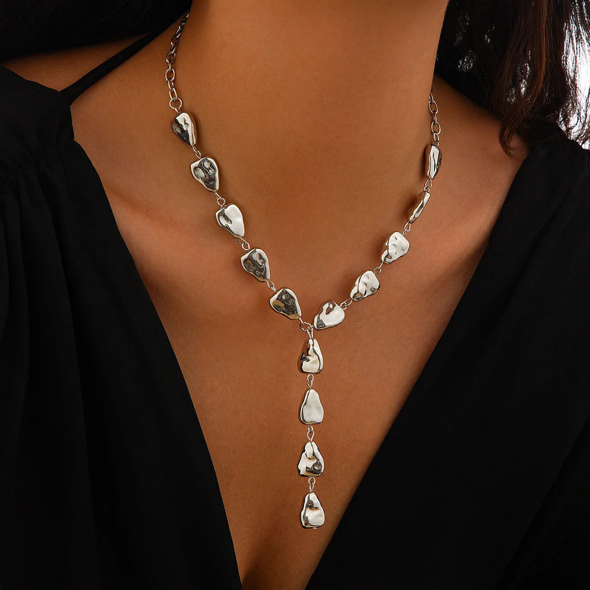 luckacco bohemia conch starfish imitation pearl necklace for women luxury exquisite beaded shell pendant necklace beach holiday jewelry
