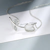 Luckacco 925 Sterling Silver Female Rose Flower Pendant Necklaces For Women Fashion Designer Luxury Quality Fine Jewelry GaaBou Jewellery