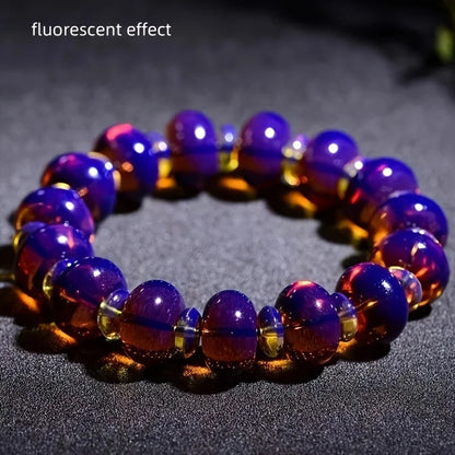 Luckacco Mexican Amber Bracelets - Unisex, Fashion Resin Jewelry