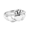 Luckacco Claddagh Style Hand to Hold a Heart with Crown Ring Stainless Steel Jewelry Celtic Biker Wedding Ring  SWR0312A