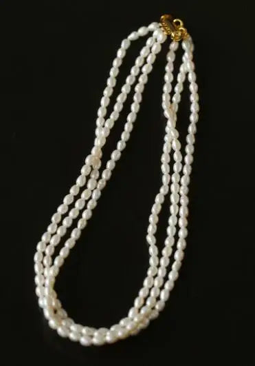 Luckacco Brass Natural Baroque Pearl Layered Chain Choker Necklace Women Jewelry Punk Designer Runway Rare Gown Boho Japan Korean