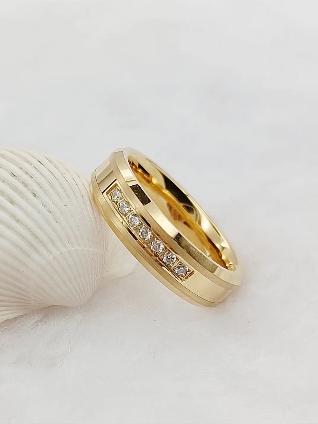 luckacco men's damascus ring tungsten fashion jewelry unique high quality handmade wedding bands couples rings for men male boys