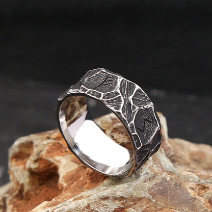 Luckacco Vintage Stainless Steel Nordic Viking Rune Rings For Men Women Fashion Punk Biker Couple Amulet Ring Jewelry Gift