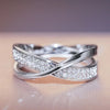 Luckacco Magnetic Slimming Rings Weight Loss Health Care Fitness Jewelry Burning Weight Design Therapy Lose Fashion X Shape Cross Ring