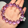 Luckacco 13MM Natural Brazilian Amethyst Bracelet Fortune Energy Bangle Mineral String Woman Amulet Jewelry Healing Gift 1pcs
