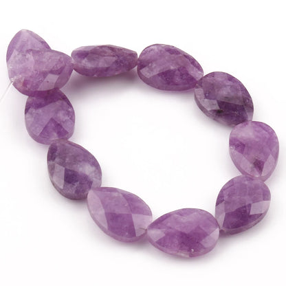 Luckacco Natural Faceted Amethysts Labradorite Aventurine Tiger Eye Water Drop Shape Stone Beads DIY Charm For Jewelry Making Bracelet