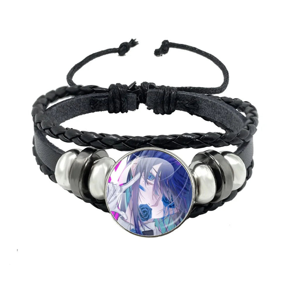 luckacco i love ado bracelets ado kyogen x uta glass bracelets art multilayer braided bracelets bangles jewelry ornament accessories fans