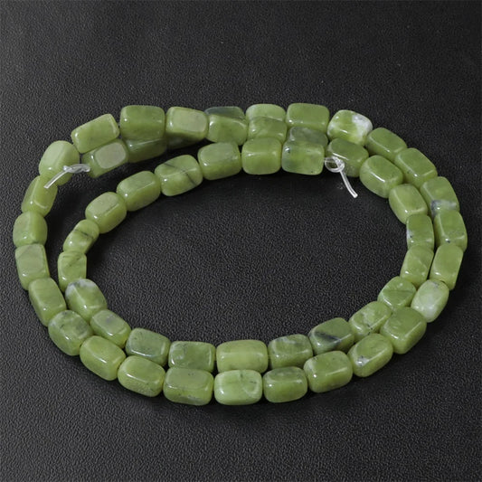 Luckacco 4x6mm Rectangle Stone Beads Natural Aventurine Square Shape Crystal Loose Beads For Jewelry Making DIY Charm Bracelet Necklace