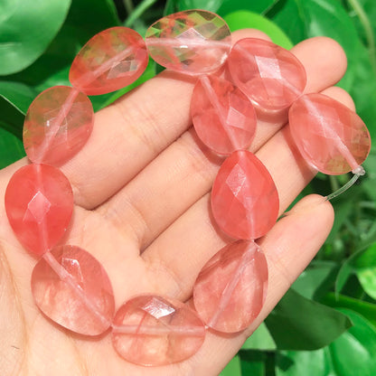 Luckacco Natural Faceted Amethysts Labradorite Aventurine Tiger Eye Water Drop Shape Stone Beads DIY Charm For Jewelry Making Bracelet