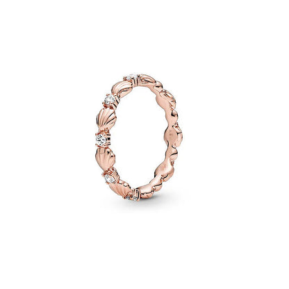 Luckacco 100% fashionable 925 sterling silver original heart-shaped water drop butterfly zircon charming ring for women's wedding jewelry