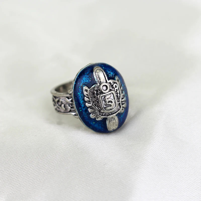 luckacco 1 pc the vampire diaries rings elena gilbert daylight rings vintage crystal ring with blue lapis fashionjewelry movies cosplay