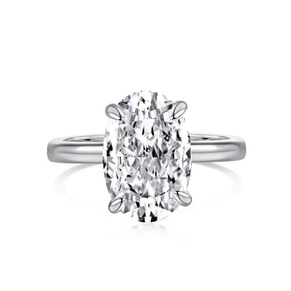 Luckacco Style Wedding High Luxury Oval Women Ring Anillos High-end Versatile Design Jewelry Anillos De Mujer Rings for Women Кольцо