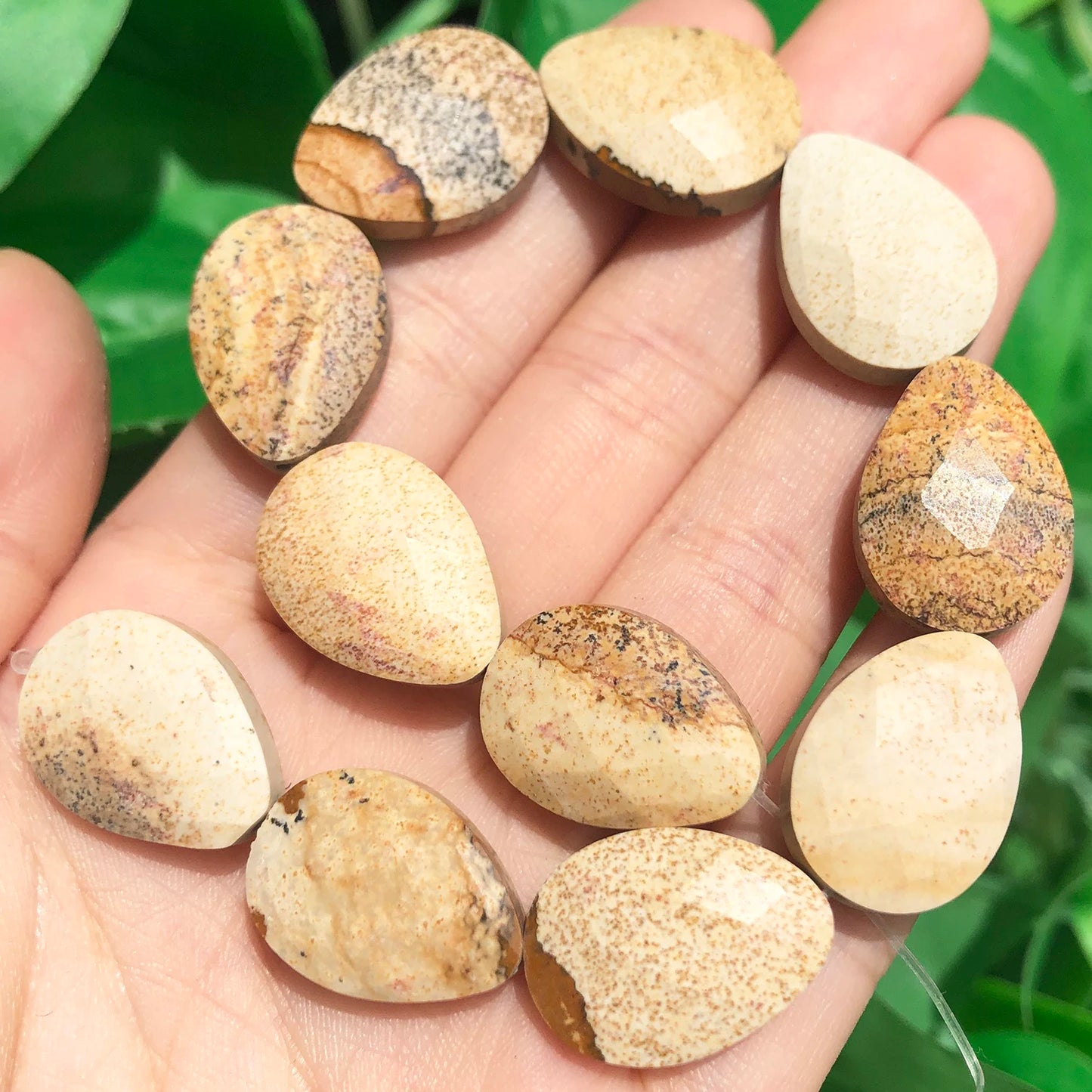 luckacco natural faceted amethysts labradorite aventurine tiger eye water drop shape stone beads diy charm for jewelry making bracelet