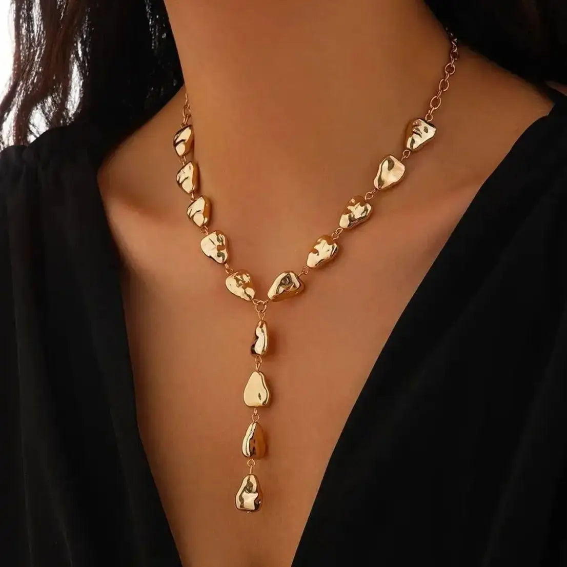 luckacco bohemia conch starfish imitation pearl necklace for women luxury exquisite beaded shell pendant necklace beach holiday jewelry
