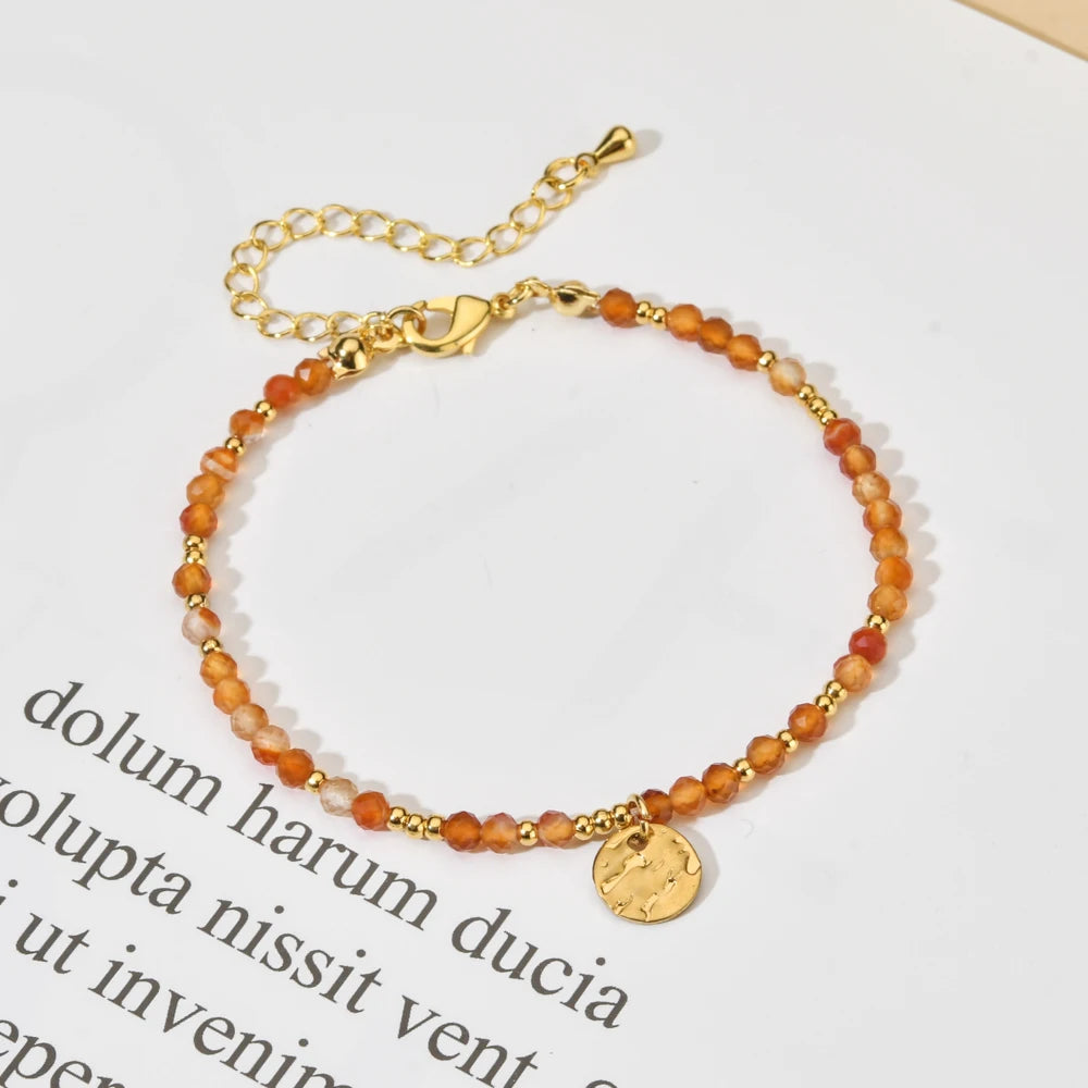 luckacco shop's pick thin natural stone african turquoises beads bracelet women bohe colorful energy yoga meditation strand bracelets friendship