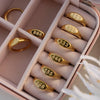 Luckacco 2023 Fashion  Angel Number Rings Jewelry For Women 111 222 333 444 Lucky Number Stainless Steel Ring For Girls