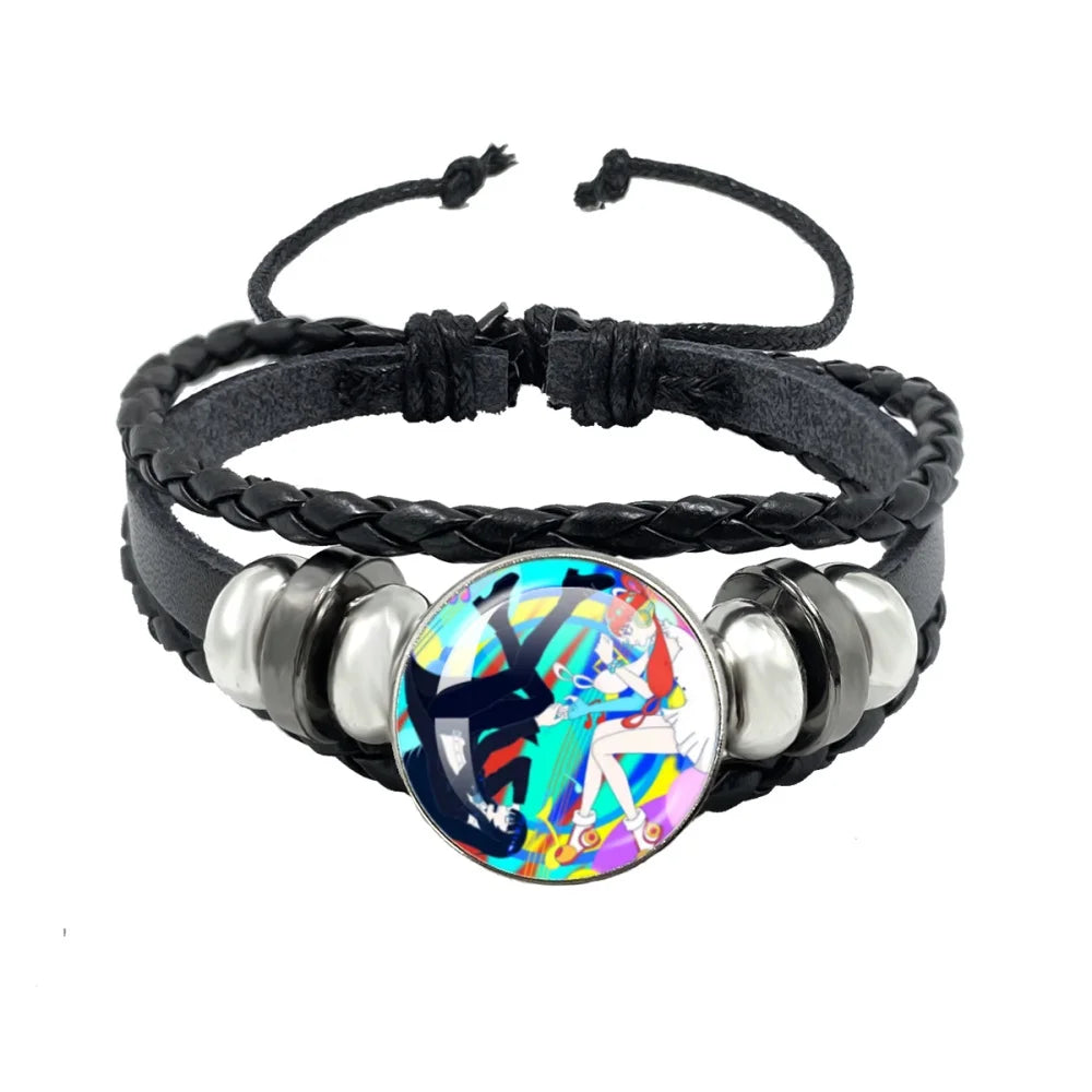 luckacco i love ado bracelets ado kyogen x uta glass bracelets art multilayer braided bracelets bangles jewelry ornament accessories fans