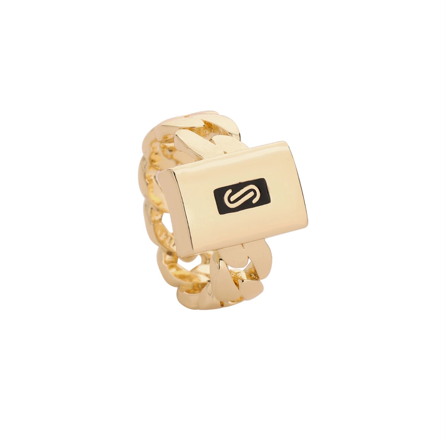 luckacco new monaco men's and women's rings, elegant zircon rings, brass material, party gifts, monaco charm rings
