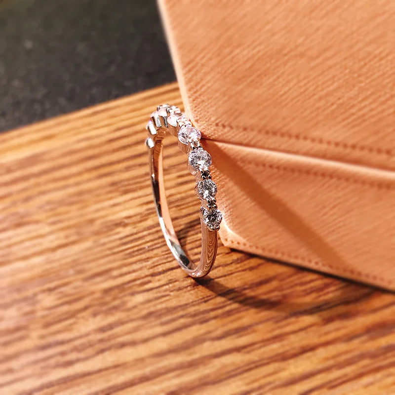 luckacco daily picks new fashion design marquise cubic zirconia set rings for women modern trend bridal wedding earrings sparkling jewelry